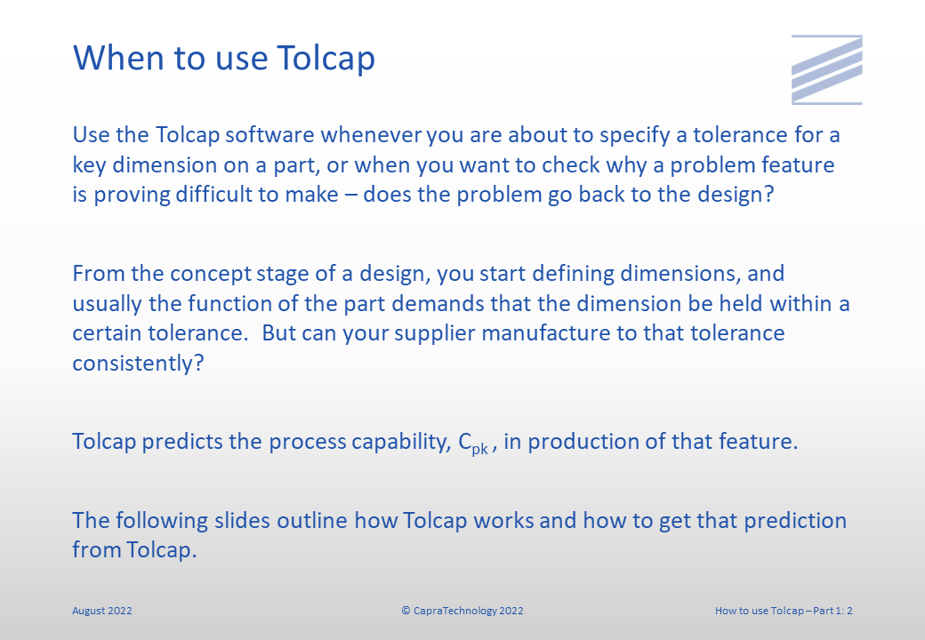 How to Use Tolcap - Part 1 - Getting Started slide 2