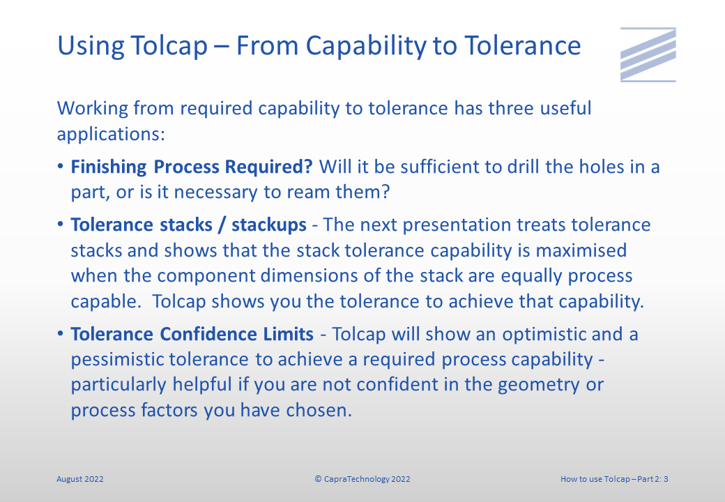 How to Use Tolcap - Part 2 - Achieving Capability slide 3