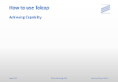How to use Tolcap - Achieving Capability