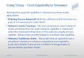 Using Tolcap – From Capability to Tolerance - 2