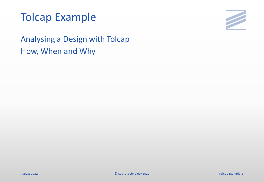 Tolerance Stack Example slide 1