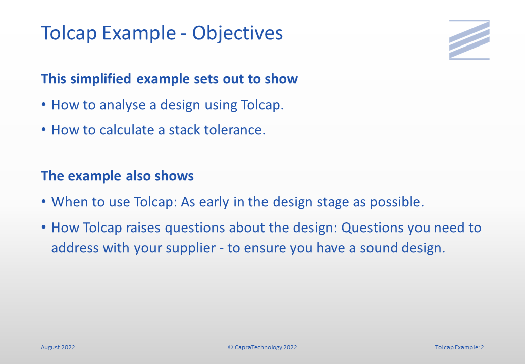 Tolerance Stack Example slide 2
