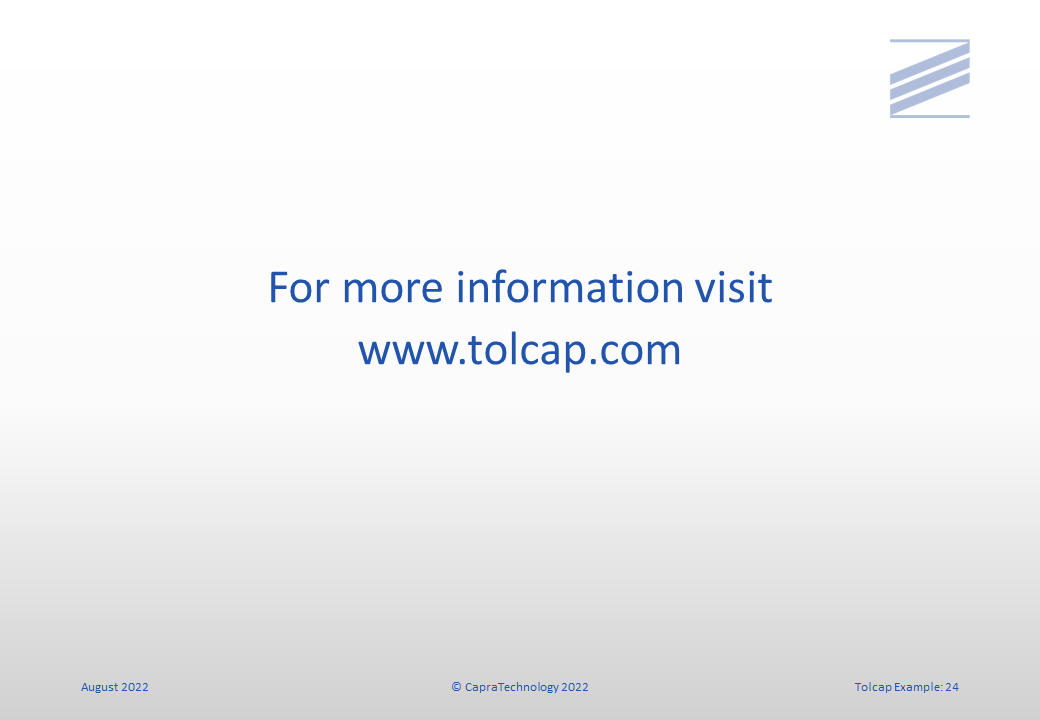Tolerance Stack Example slide 24