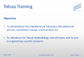 Tolcap Training - Objectives