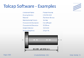 Tolcap Software - Example 2 'Plunger Housing - Overall Length'