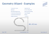 Geometry Wizard - Example 1 'Capacitor Clip - Overall Height'