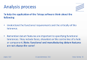 Analysis process - think about these