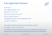 A Six Sigma Stack Tolerance - 5