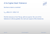 A Six Sigma Stack Tolerance - 6