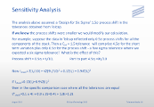 Sensitivity Analysis - 1