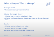What is Design / What is a Design?