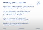 Predicting Process Capability